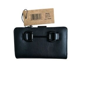 New Steve Madden Brubi Black Wallet NWT 3.5”x5.5”